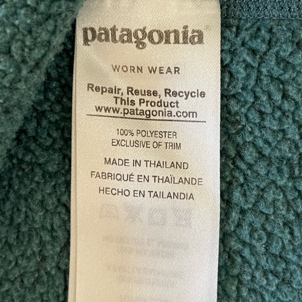 Patagonia better sweater 1/4 zip pullover green - Picture 7 of 10